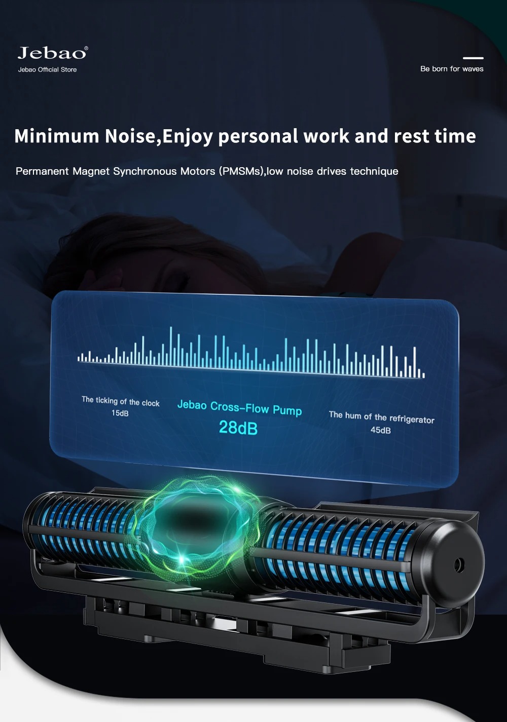 Jebao ECP-M Akıllı Çapraz Akış - Marine Aquarium Wave Maker incelemesi ve fiyatı