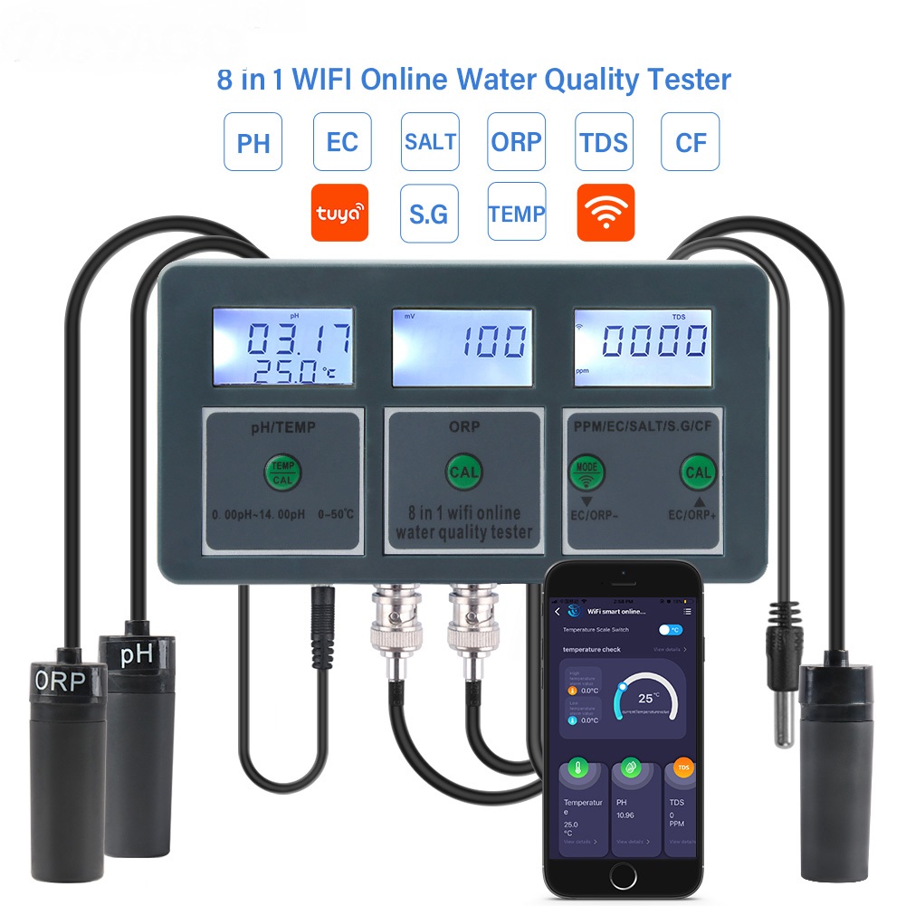 Tuya WiFi Dijital PH ORP TDS E - Aquarium Marine Salt incelemesi ve fiyatı